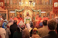 На северодвинском оборонном предприятии «Звездочка» освятили купол на храм св. Феодора Ушакова