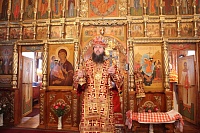 Епископ Даниил возглавил служение Божественной литургии в Воскресенском храме Северодвинска