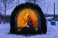 Символ Рождества Христова на территории Свято-Воскресенского храма