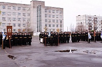 В Северодвинске военные моряки прошли крестным ходом в день памяти прав. Феодора Ушакова